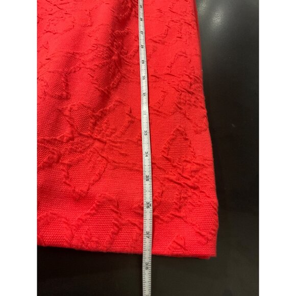 Lilly Pulitzer Knowles Ruby Red Textured Puff Sleeve Dress XL - Picture 14 of 15